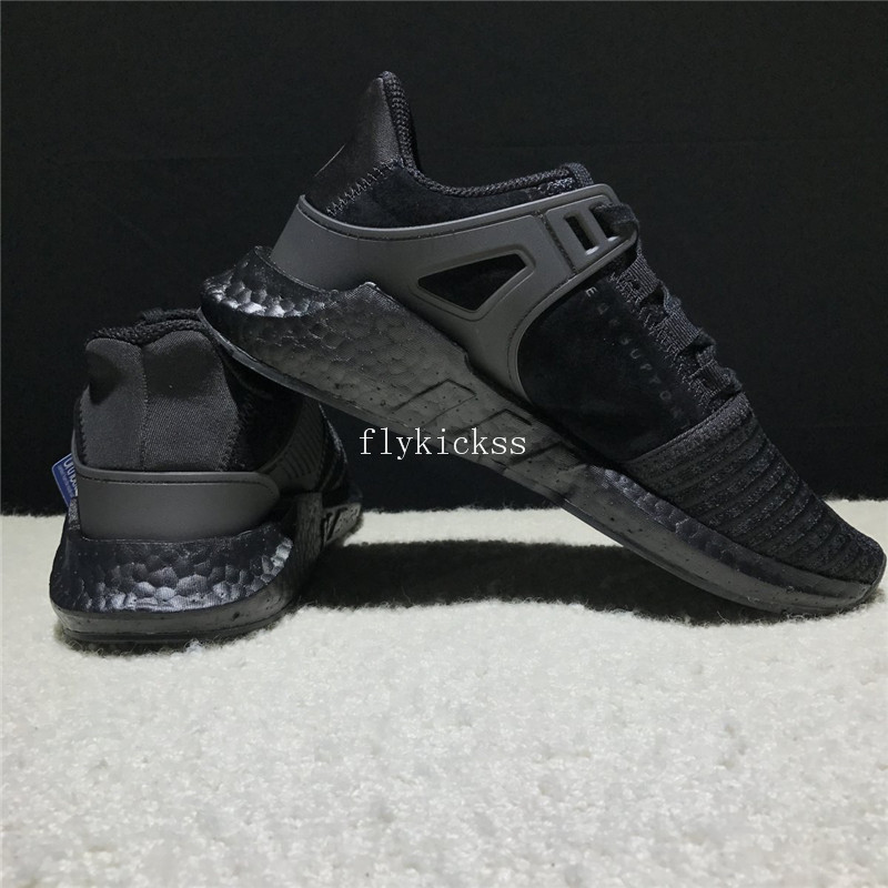 Real Boost Adidas EQT Support Pure Black